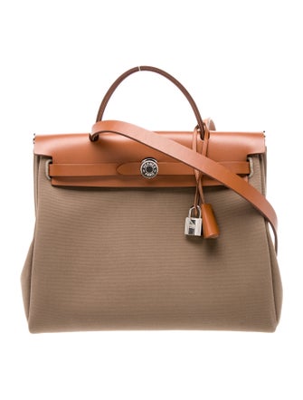 Hermès 2024 Special Order Toile & Vache Hunter Herbag Zip 31