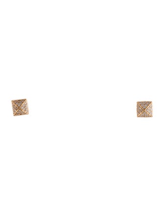 Hermès 18K Diamond Clou d'H Stud Earrings