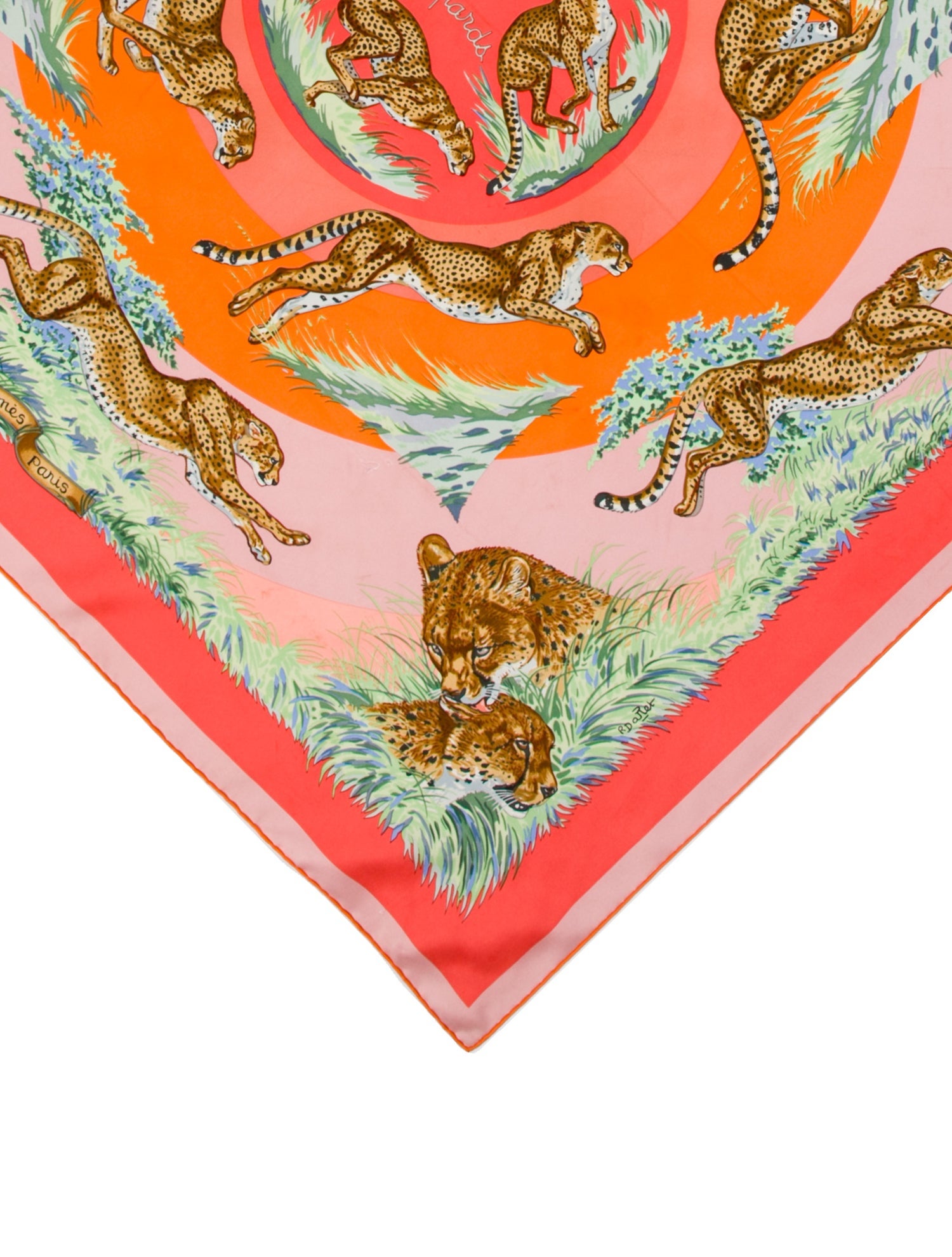 Hermès Guépards Silk Scarf