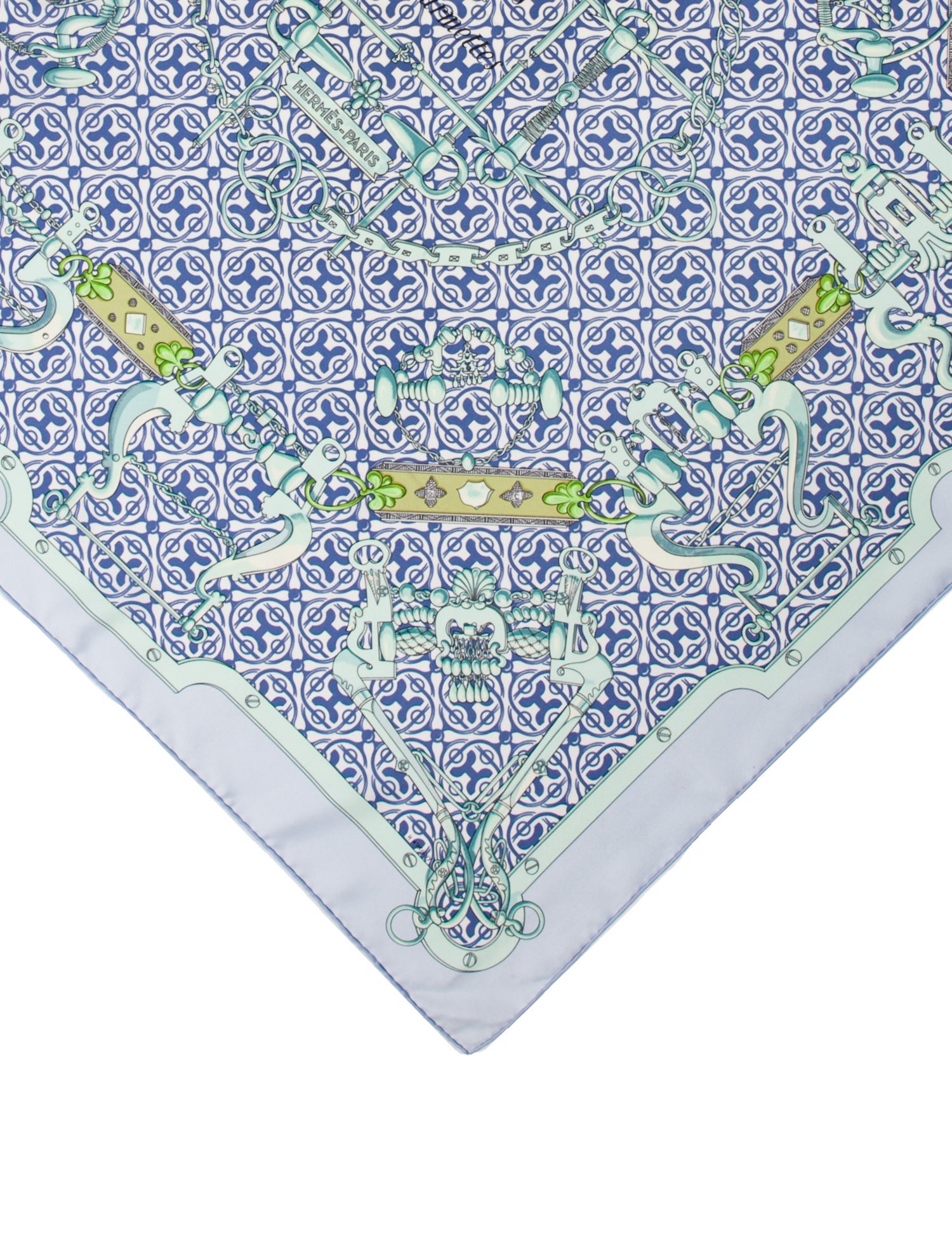 Hermès Mors et Gourmettes Silk Scarf