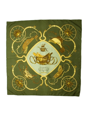 Hermès Springs Silk Scarf