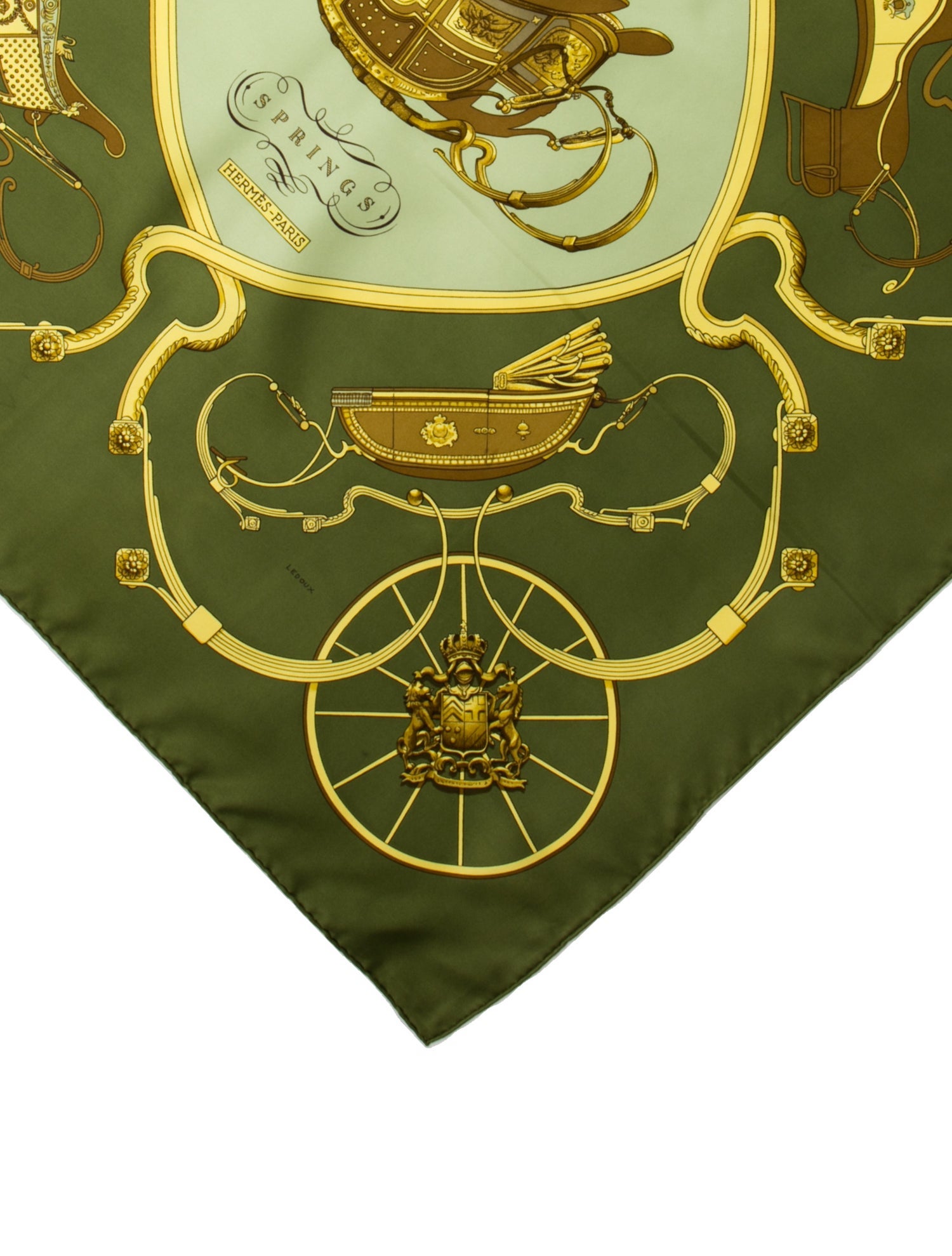 Hermès Springs Silk Scarf