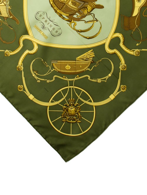 Hermès Springs Silk Scarf
