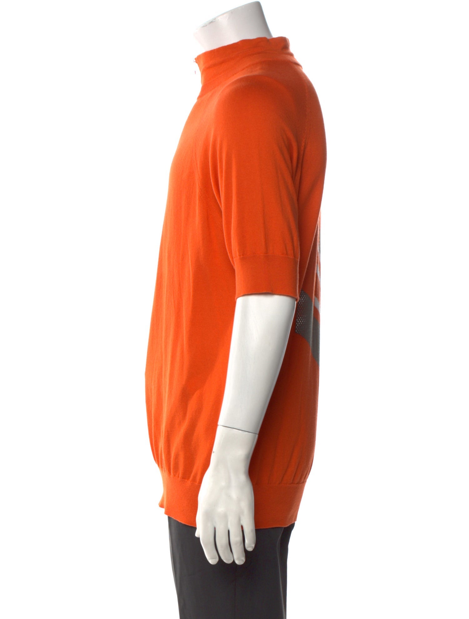 Hermès Mock Neck Short Sleeve Pullover
