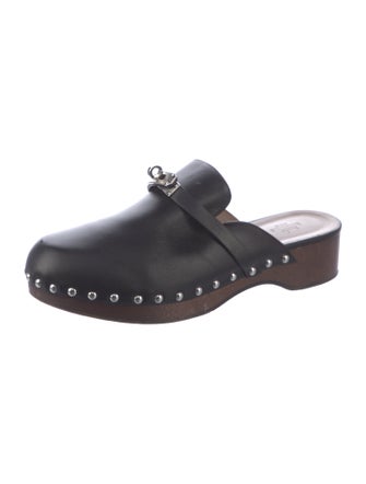 Hermès Carlotta Leather Mules