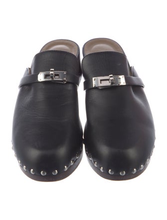 Hermès Carlotta Leather Mules