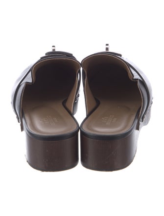Hermès Carlotta Leather Mules