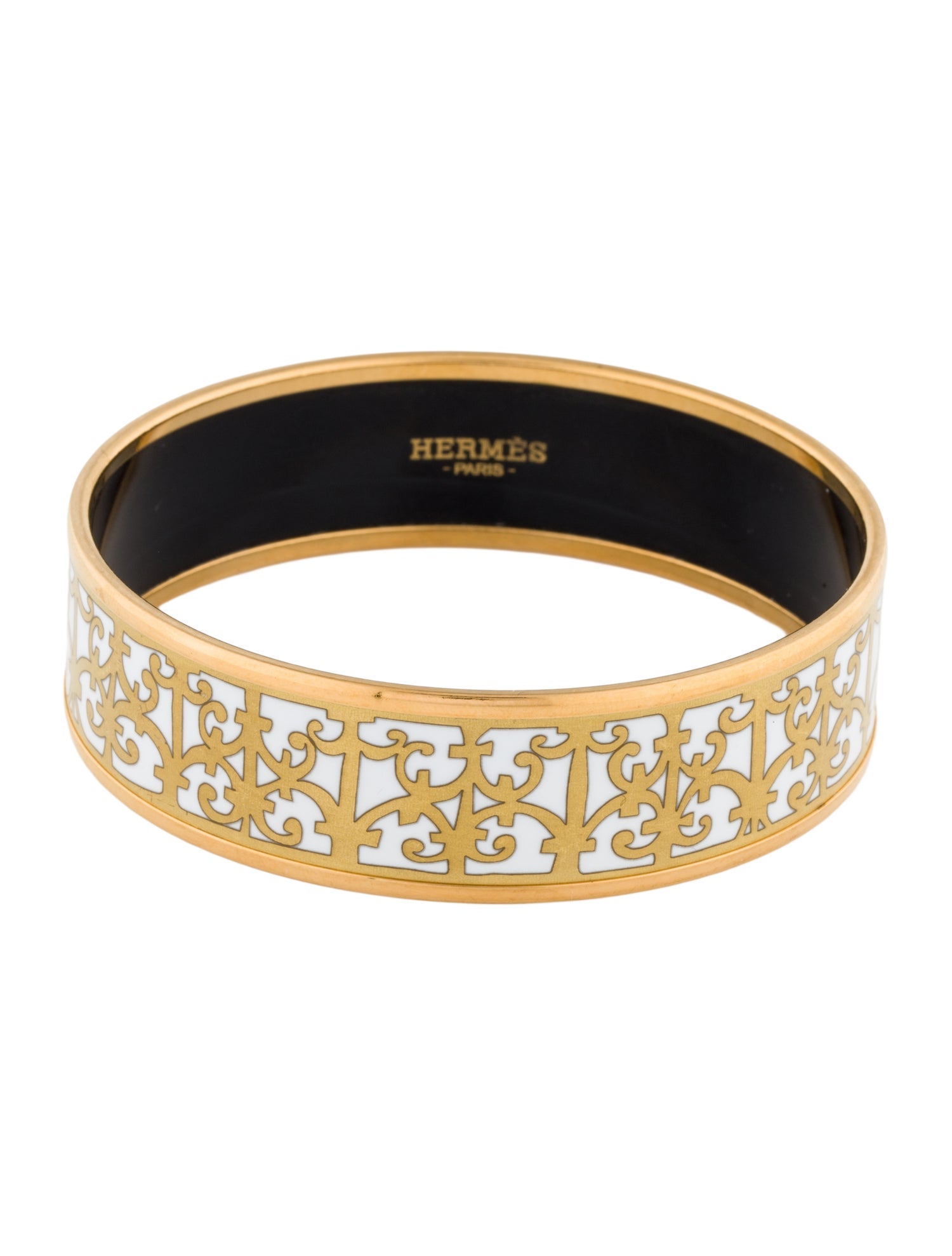 Hermès Balcons du Guadalquivir Wide Enamel Bangle