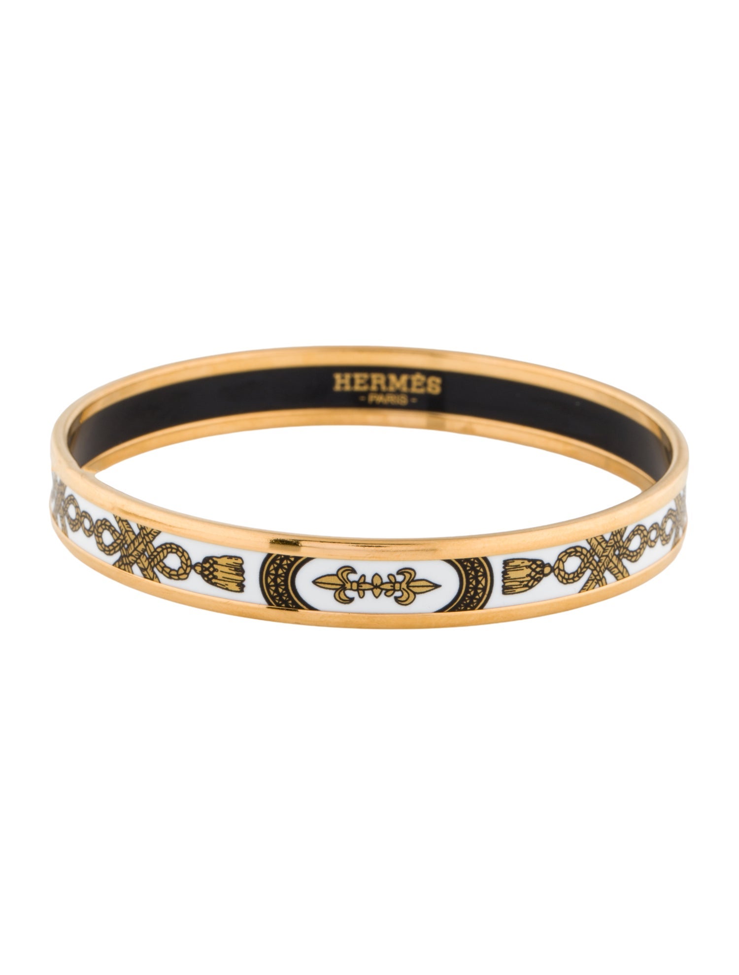 Hermès Grand Apparat Narrow Enamel Bangle