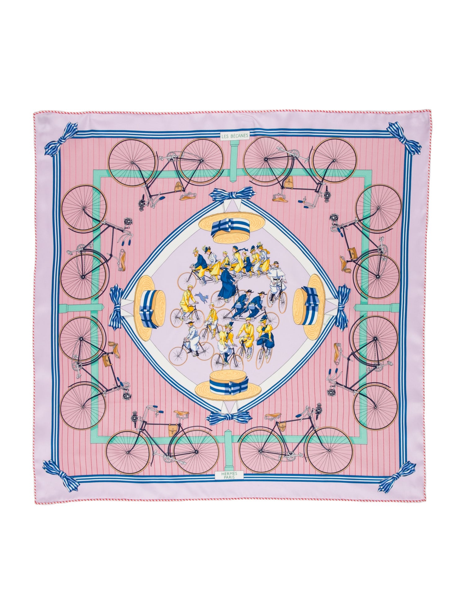 Hermès Les Becanes Silk Scarf