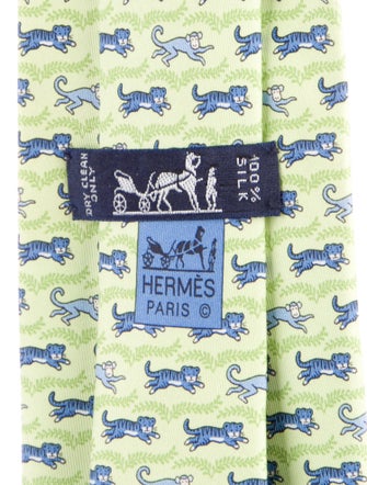 Hermès Silk Patterned Tie