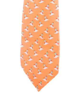 Hermès Silk Patterned Tie