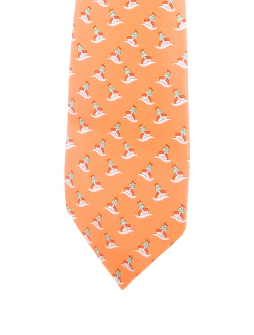 Hermès Silk Patterned Tie