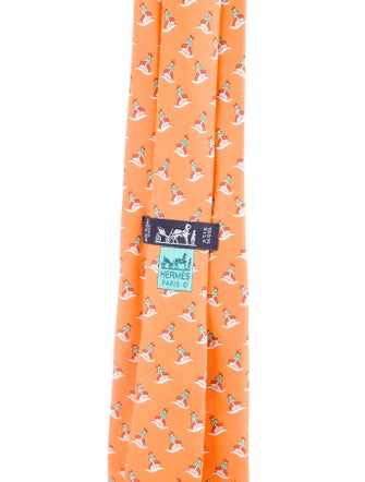 Hermès Silk Patterned Tie