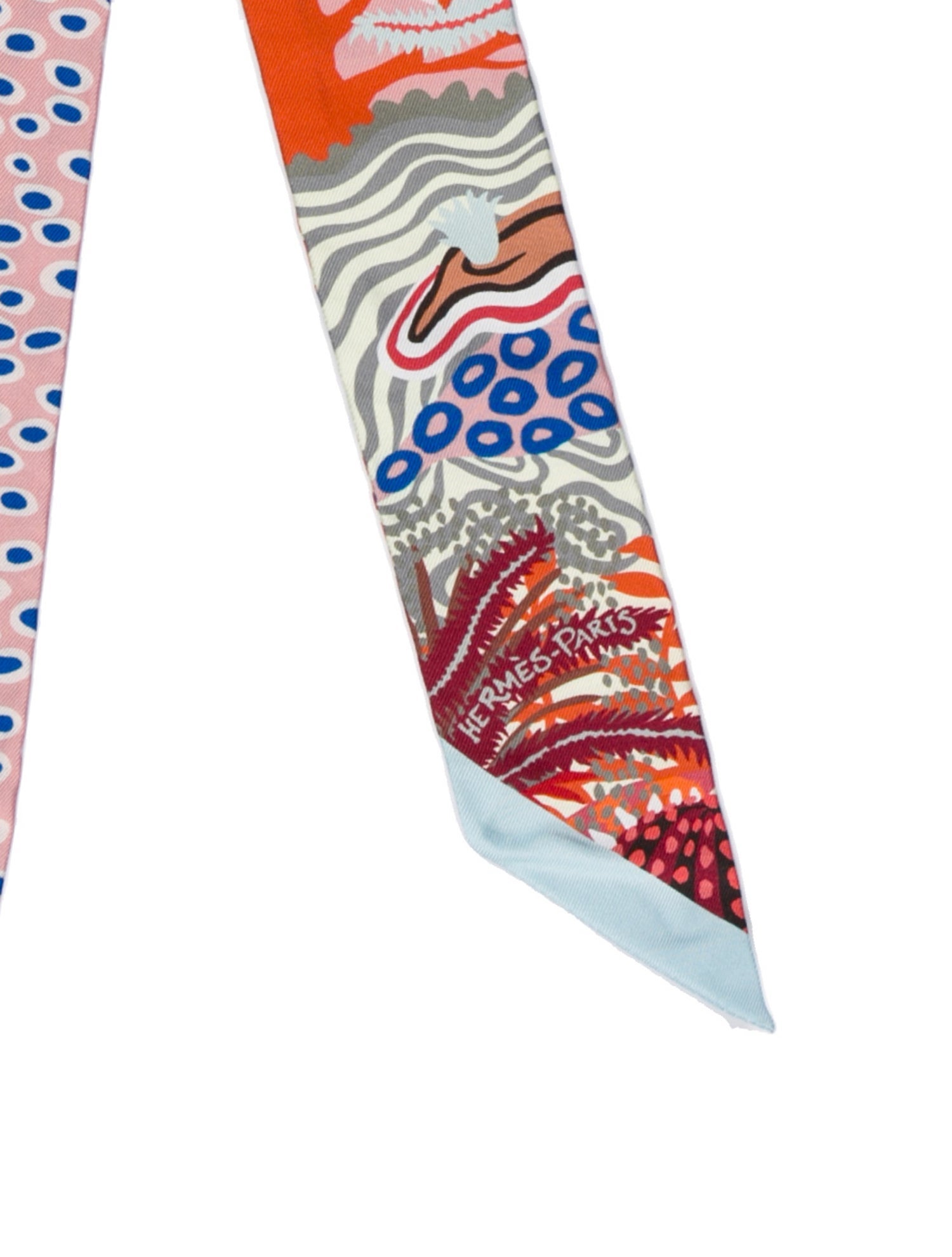 Hermès Under The Waves Silk Twilly Scarf