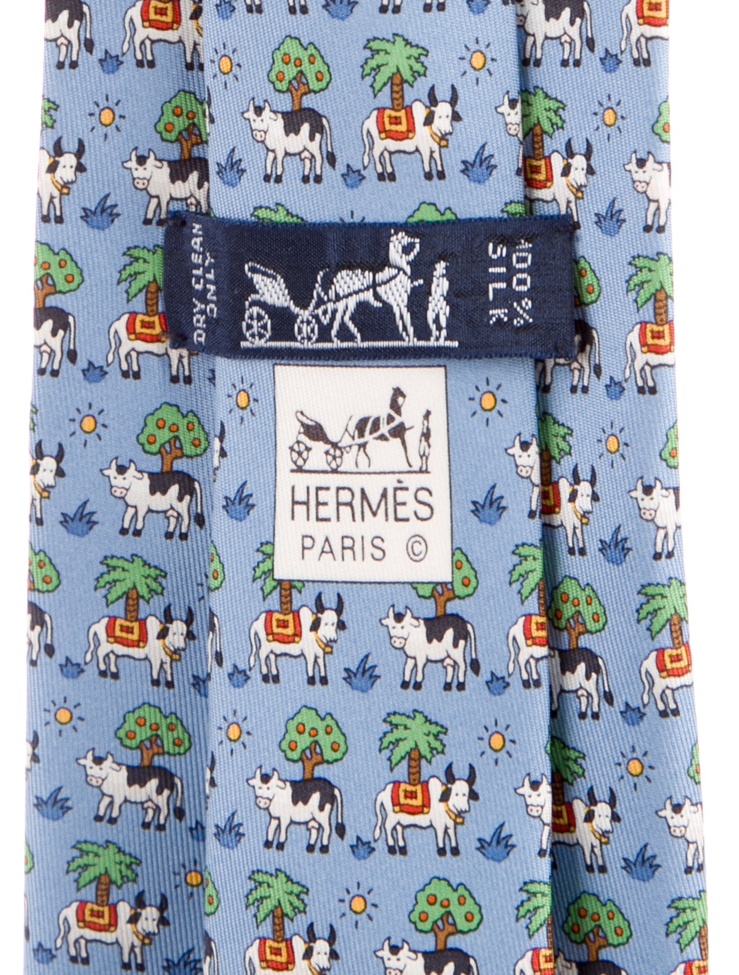 Hermès Silk Patterned Tie