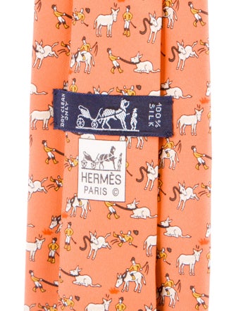 Hermès Silk Patterned Tie