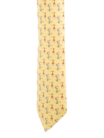 Hermès Silk Patterned Tie