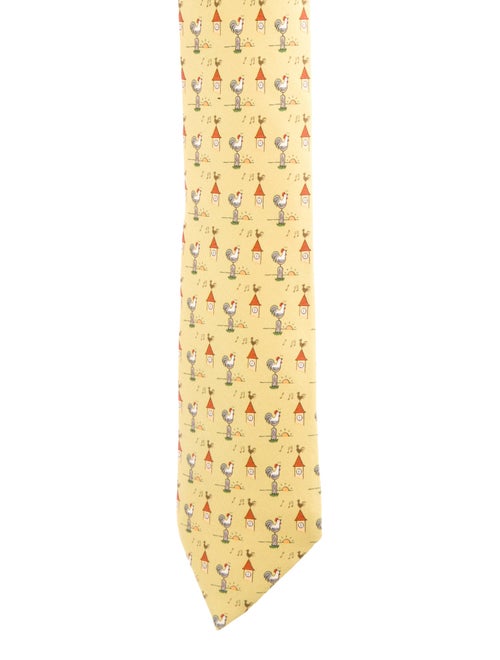 Hermès Silk Patterned Tie