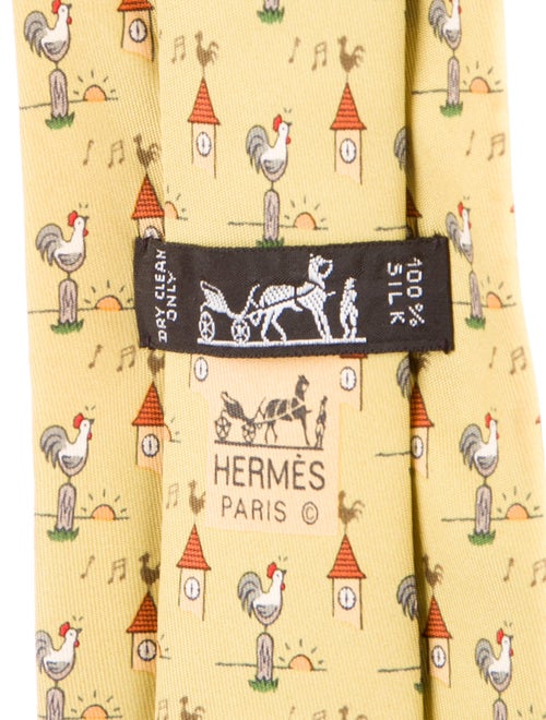 Hermès Silk Patterned Tie