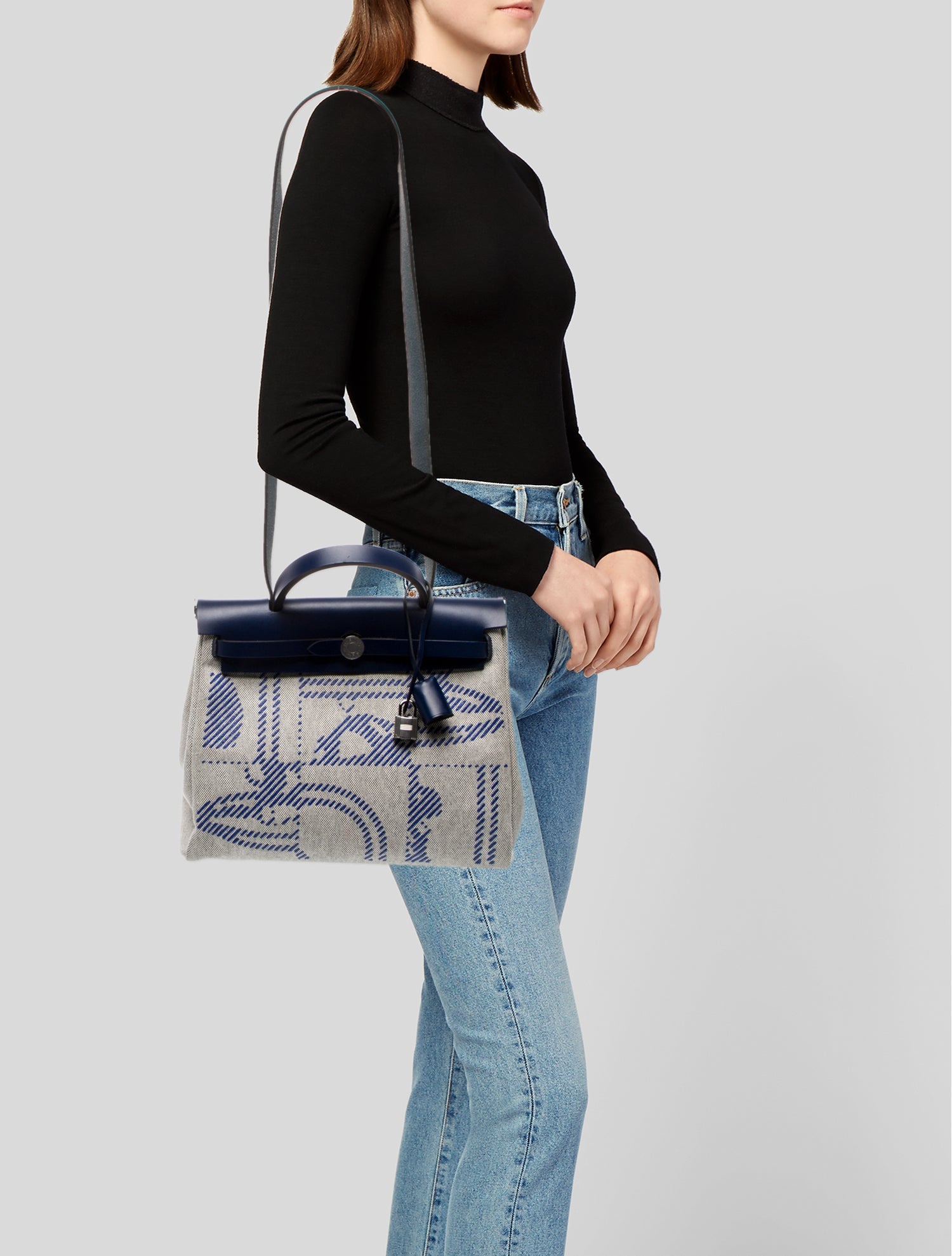 Hermès Toile Brides de Gala Herbag Zip 31