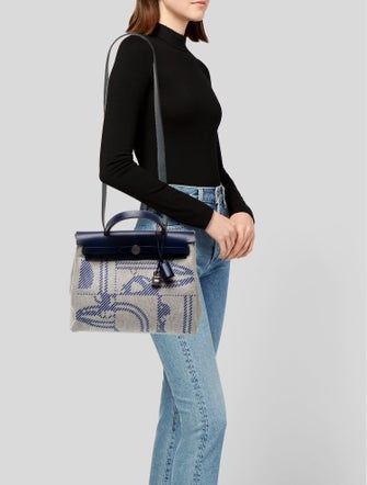 Hermès Toile Brides de Gala Herbag Zip 31