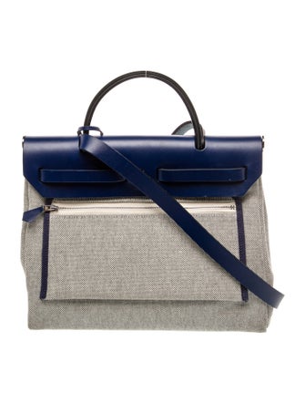 Hermès Toile Brides de Gala Herbag Zip 31