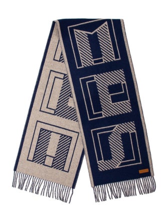 Hermès Casaque Lettres au Carre Cashmere Scarf