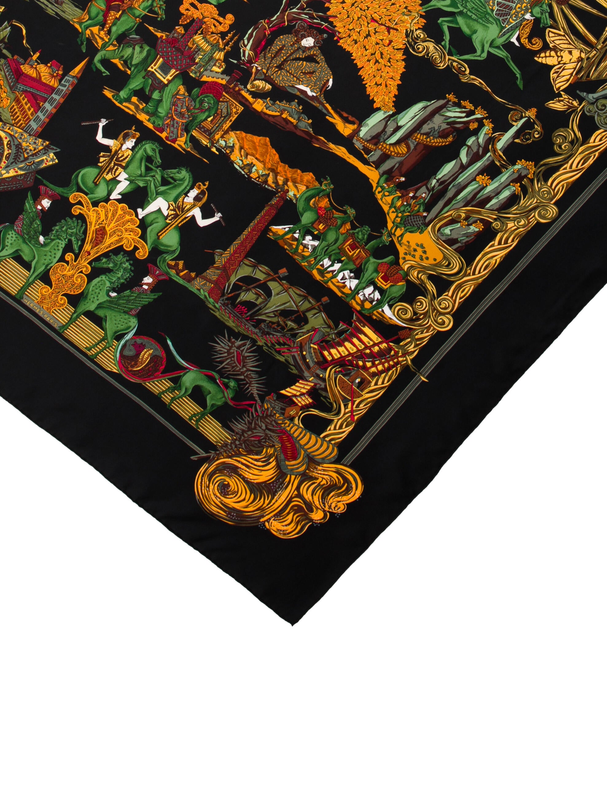 Hermès Au Fil de la Soie Silk Scarf