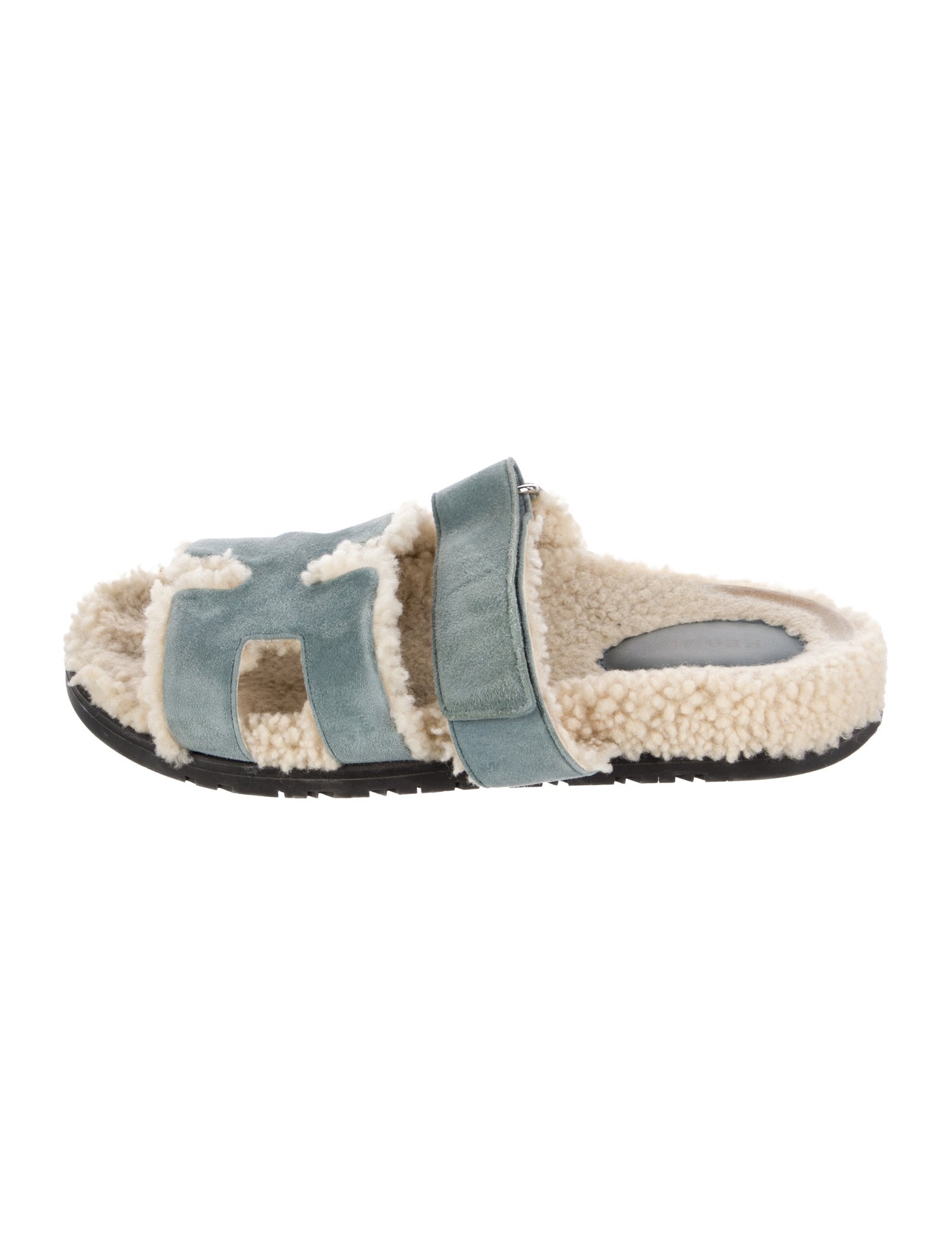 Hermès Chypre Suede Slides