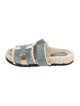 Hermès Chypre Suede Slides