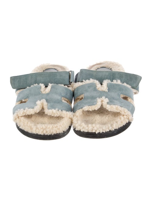 Hermès Chypre Suede Slides