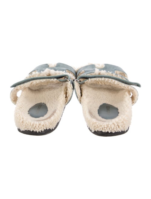 Hermès Chypre Suede Slides