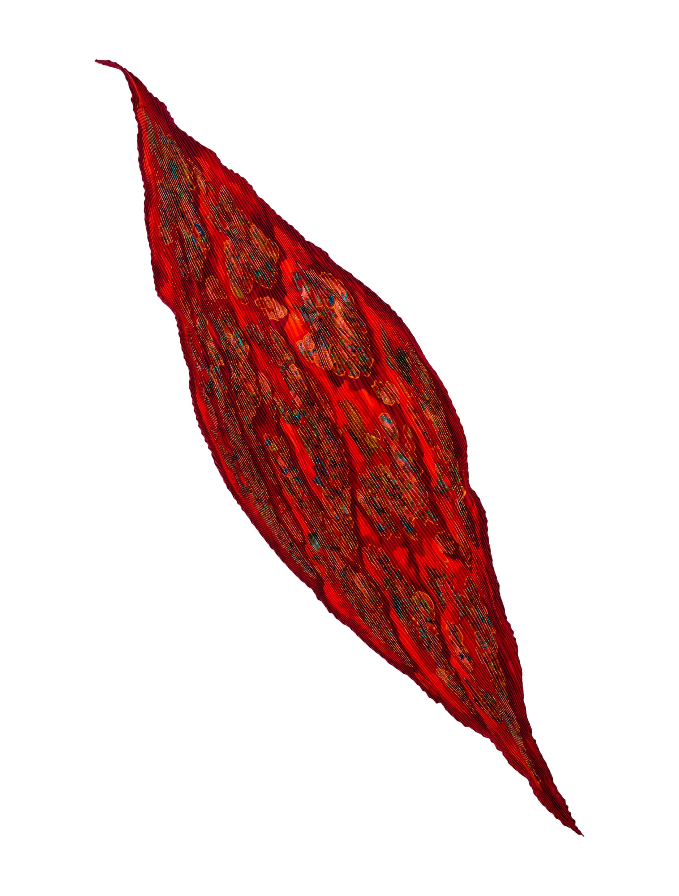 Hermès Nuées Imaginaires Silk Plissé Scarf