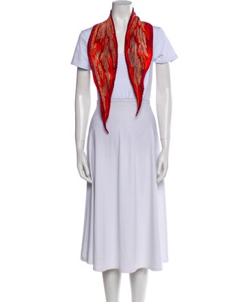 Hermès Nuées Imaginaires Silk Plissé Scarf