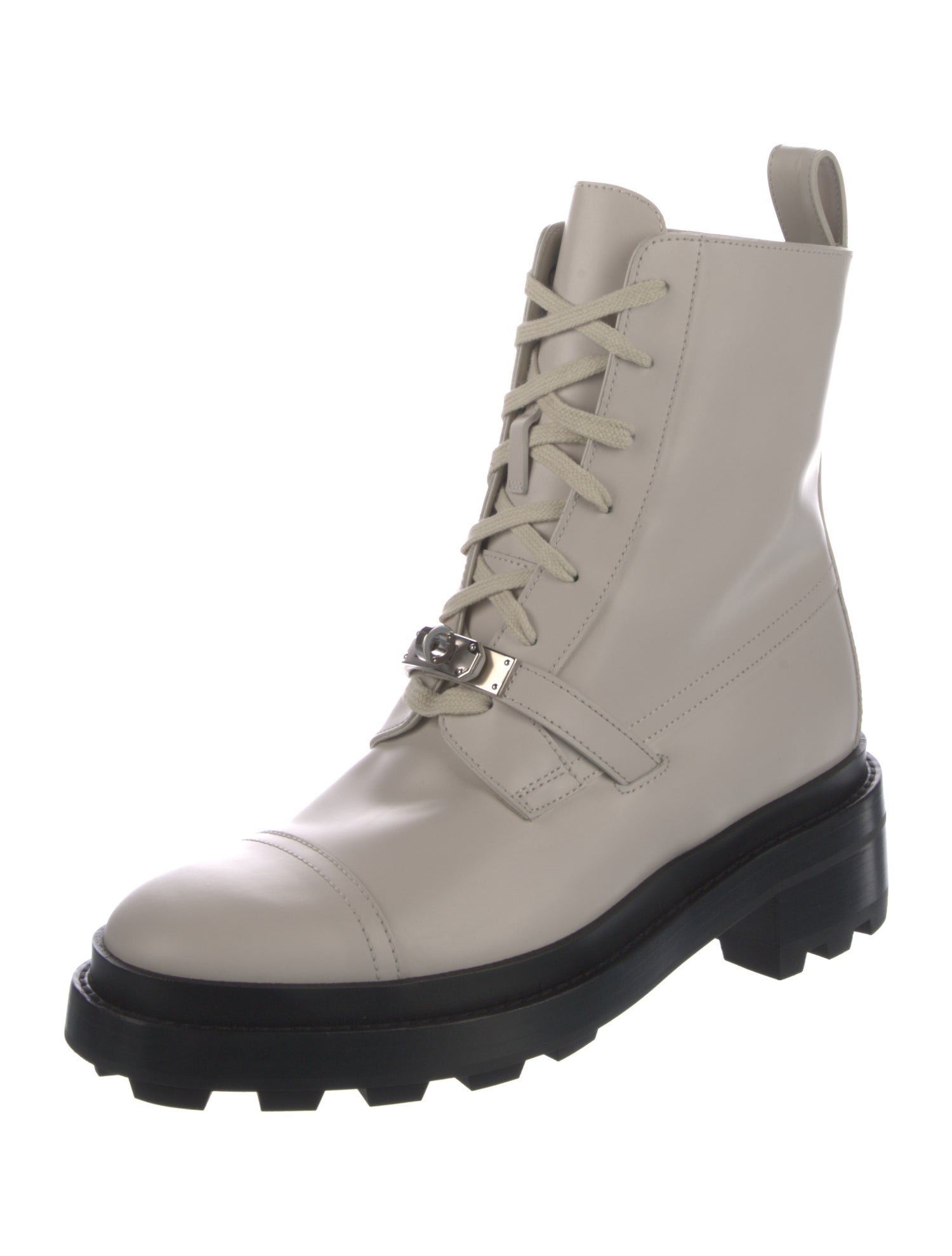 Hermès Funk Calfskin Combat Boots