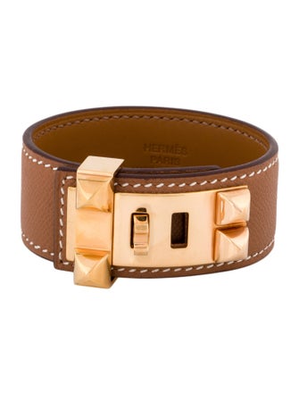 Hermès Leather Collier de Chien 24 Wrap Bracelet