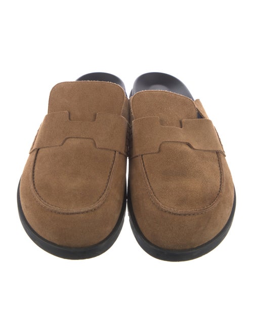 Hermès Go Mules Suede Slippers