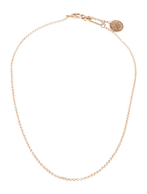 Hermès 18K Diamond Hermès Ex-Libris Small Model Pendant Necklace