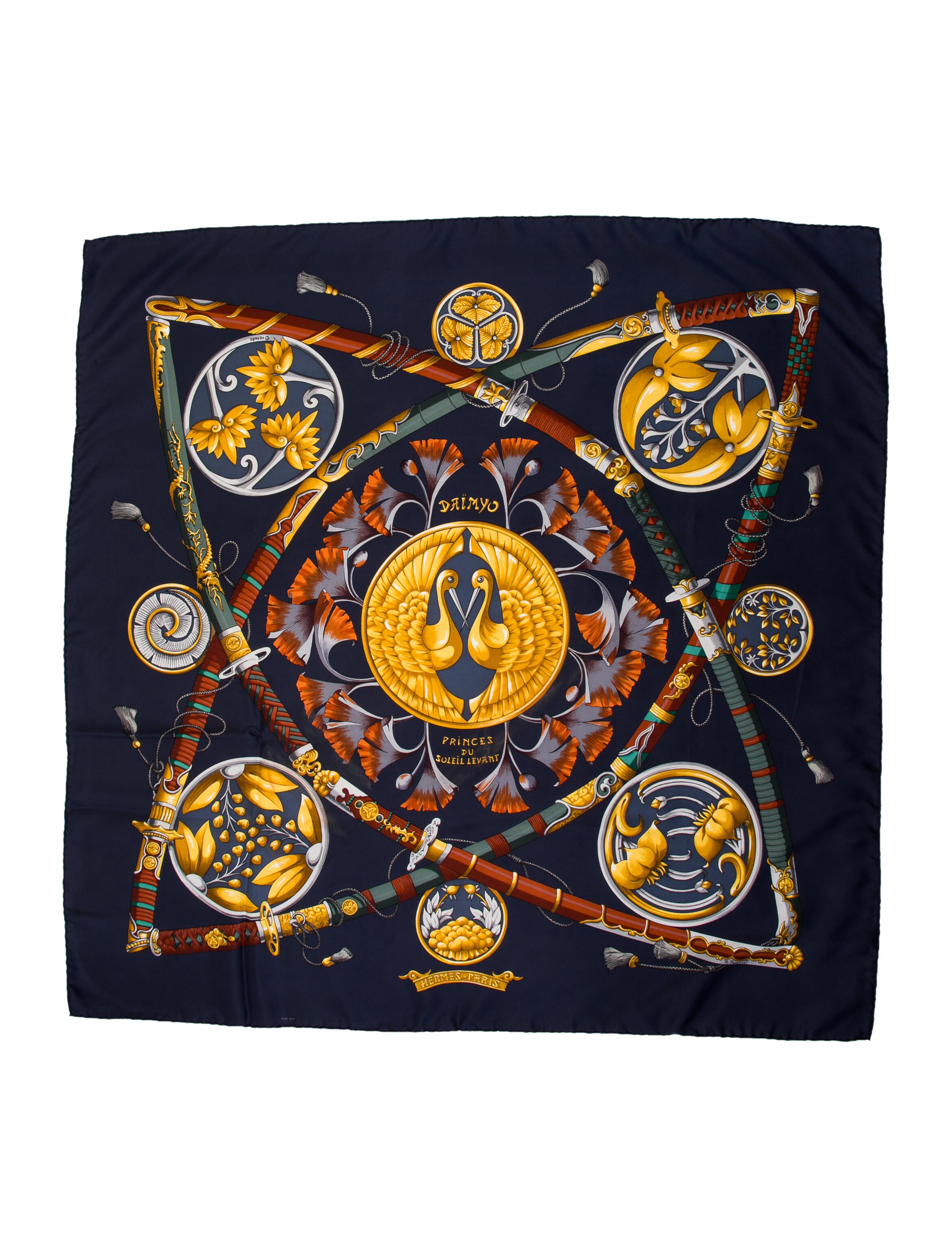 Hermès Princes du Soleil Levant Silk Scarf