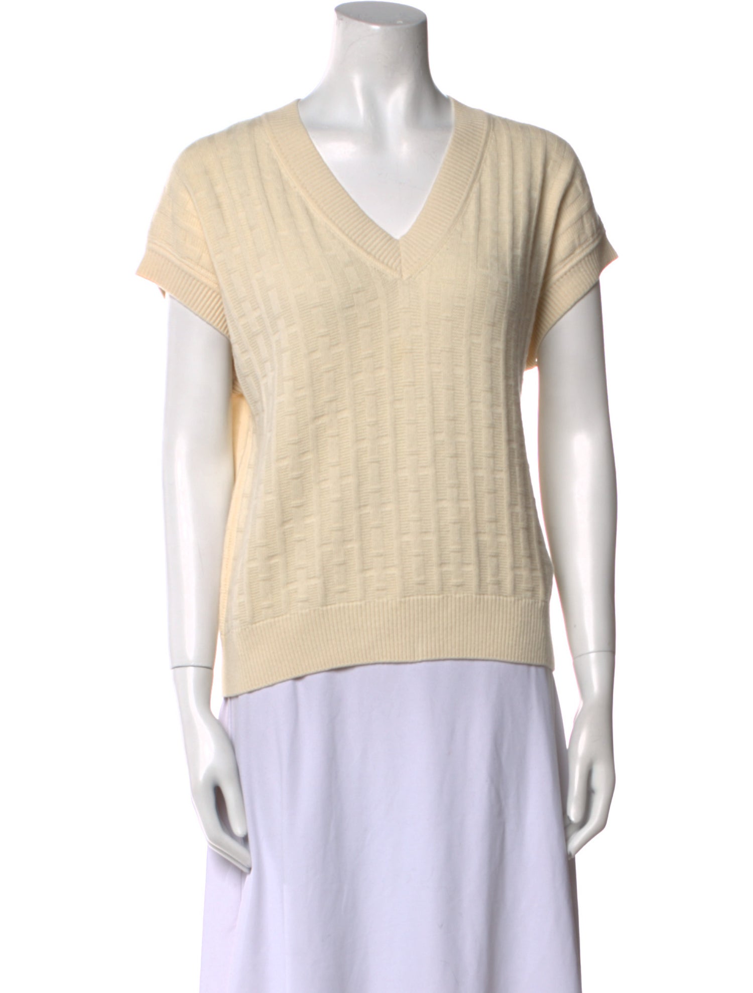 Hermès Virgin Wool V-Neck Sweater