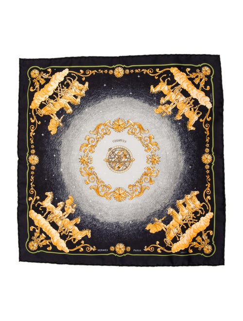 Hermès Cosmos Pocket Square Silk Scarf