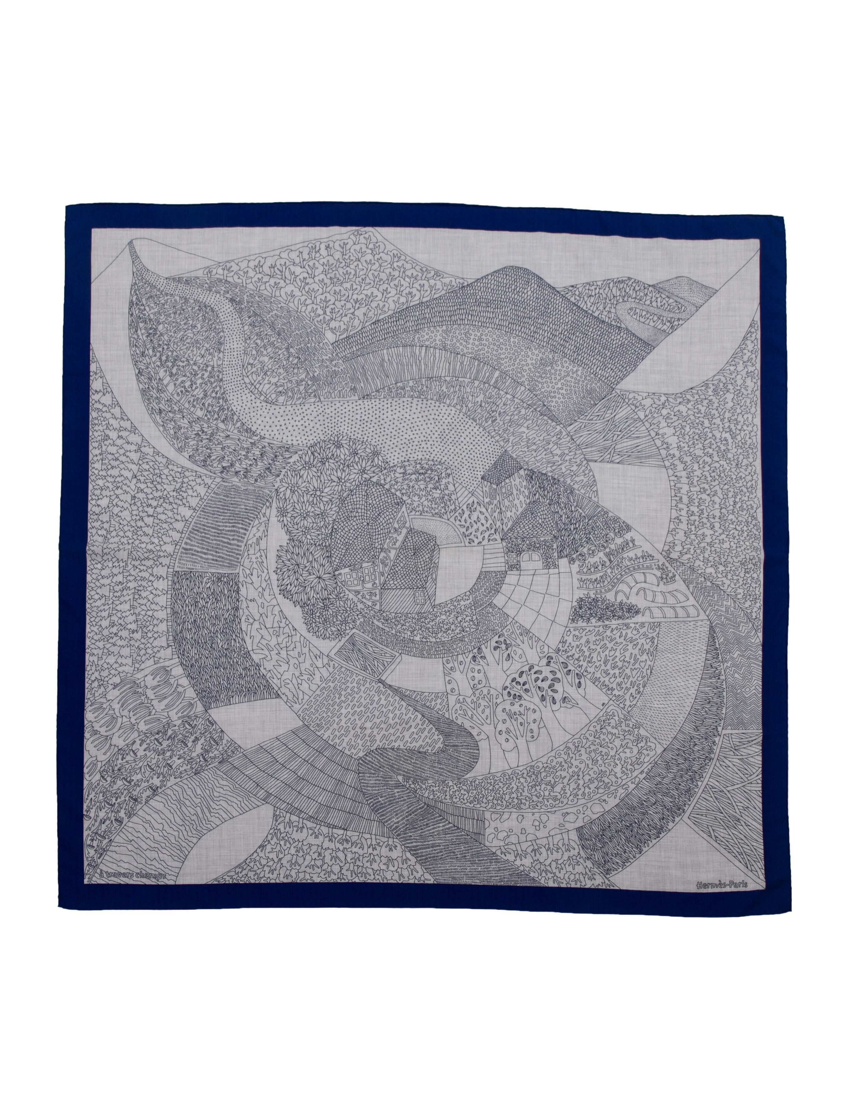 Hermès á Travers Champs Cashmere Shawl