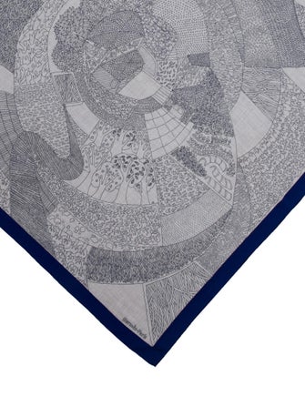 Hermès á Travers Champs Cashmere Shawl