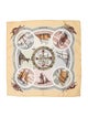 Hermès Belles Amures Pocket Square Silk Scarf