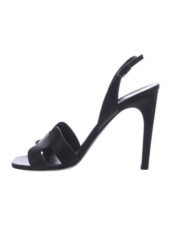 Hermès Holy 105 H Logo Slingback Sandals