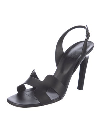 Hermès Holy 105 H Logo Slingback Sandals