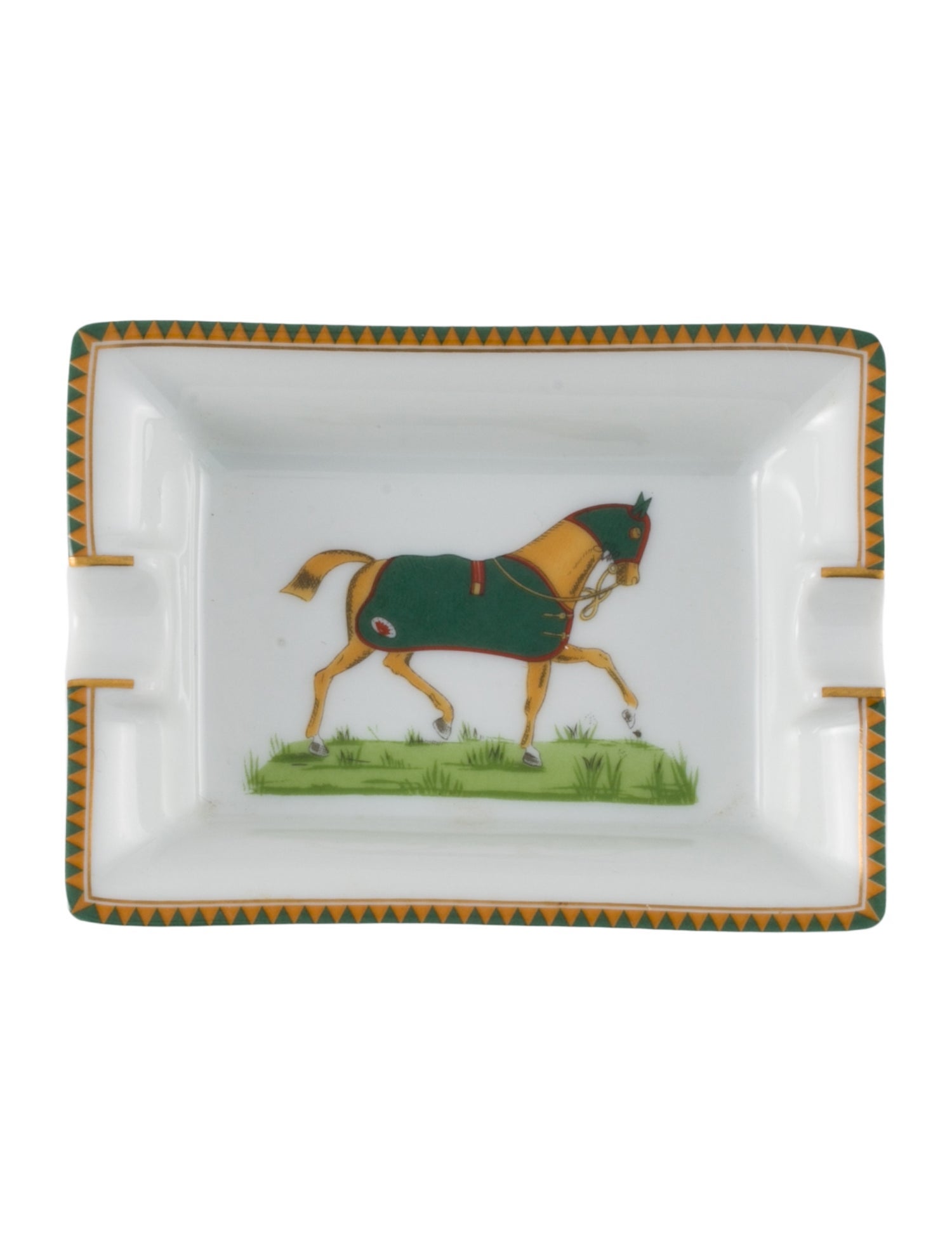 Hermès Chevaux à la Couverture Mini Ash Tray