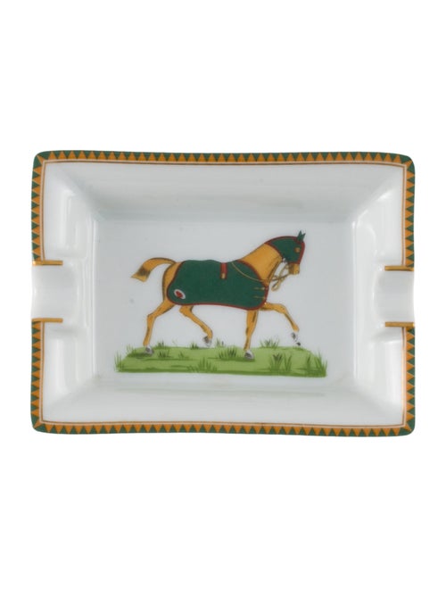 Hermès Chevaux à la Couverture Mini Ash Tray
