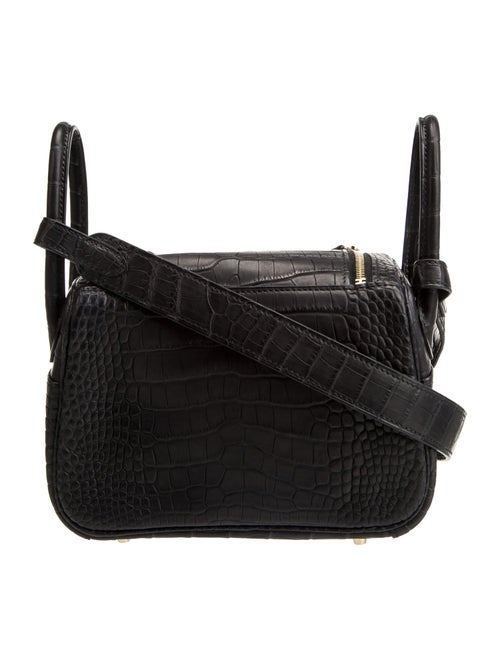 Hermès 2024 Matte Alligator Mississippiensis Mini Lindy 20